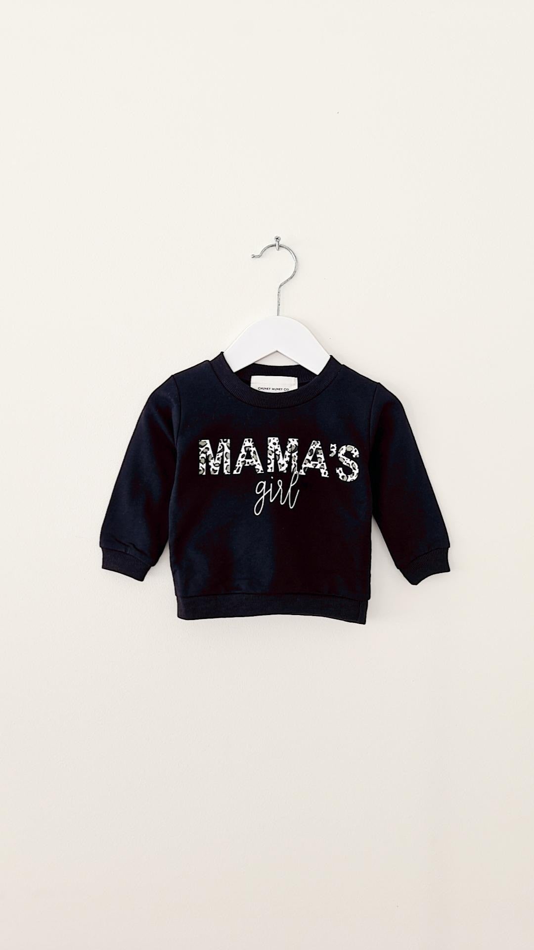 Mamas Girl Leopard Sweatshirt