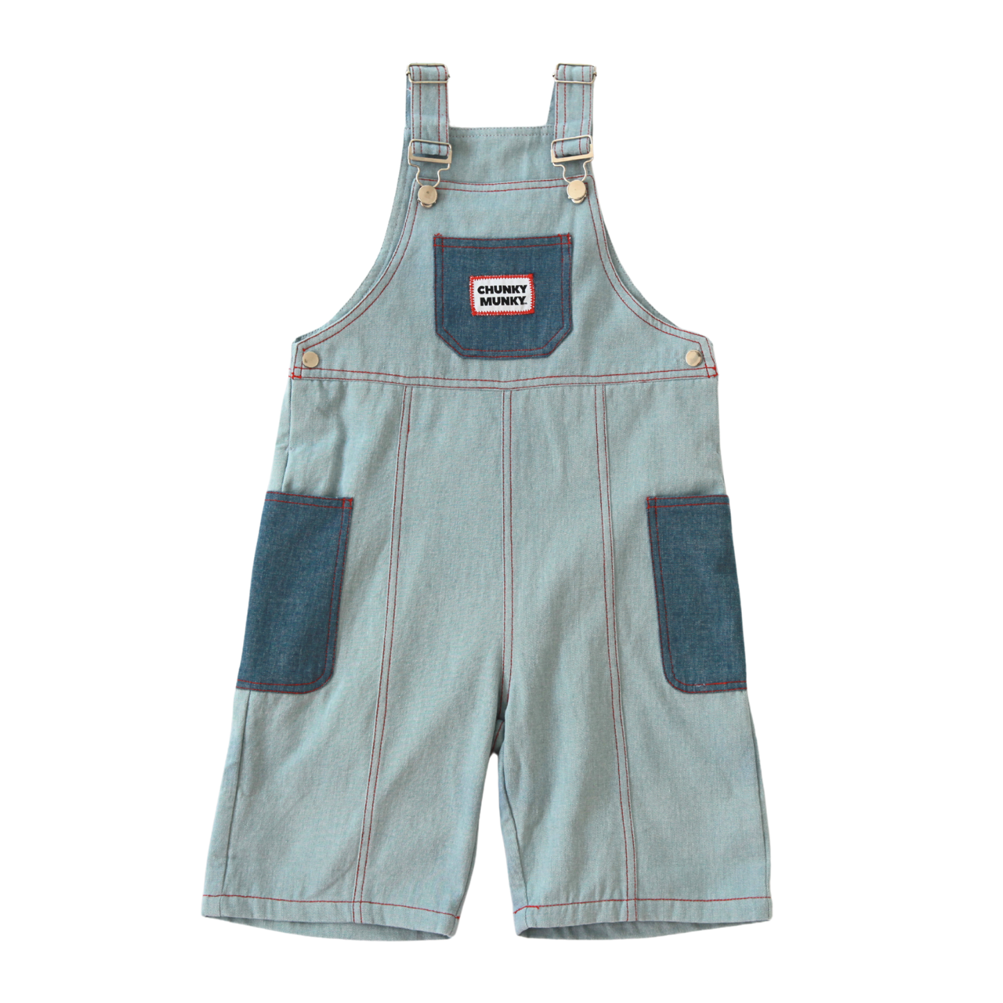 미니-메니스 데님 오버롤