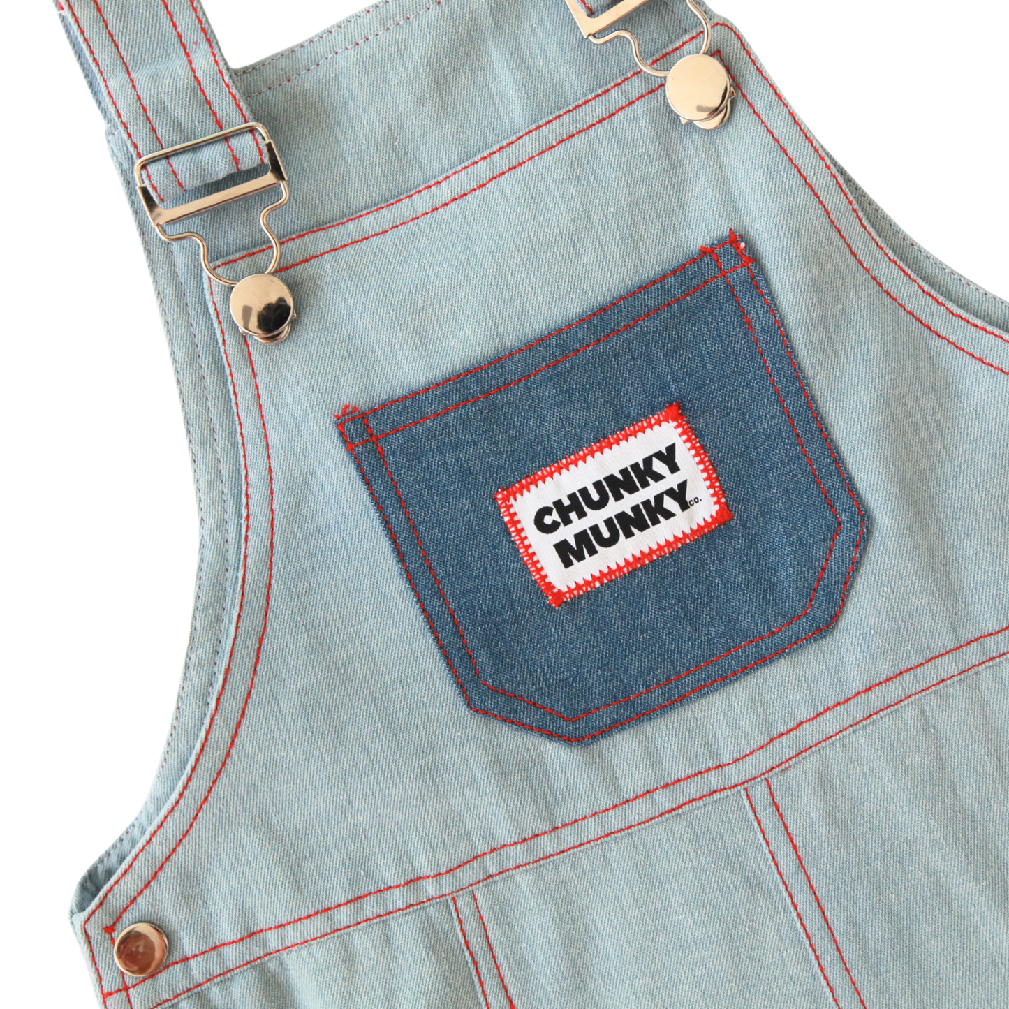 미니-메니스 데님 오버롤