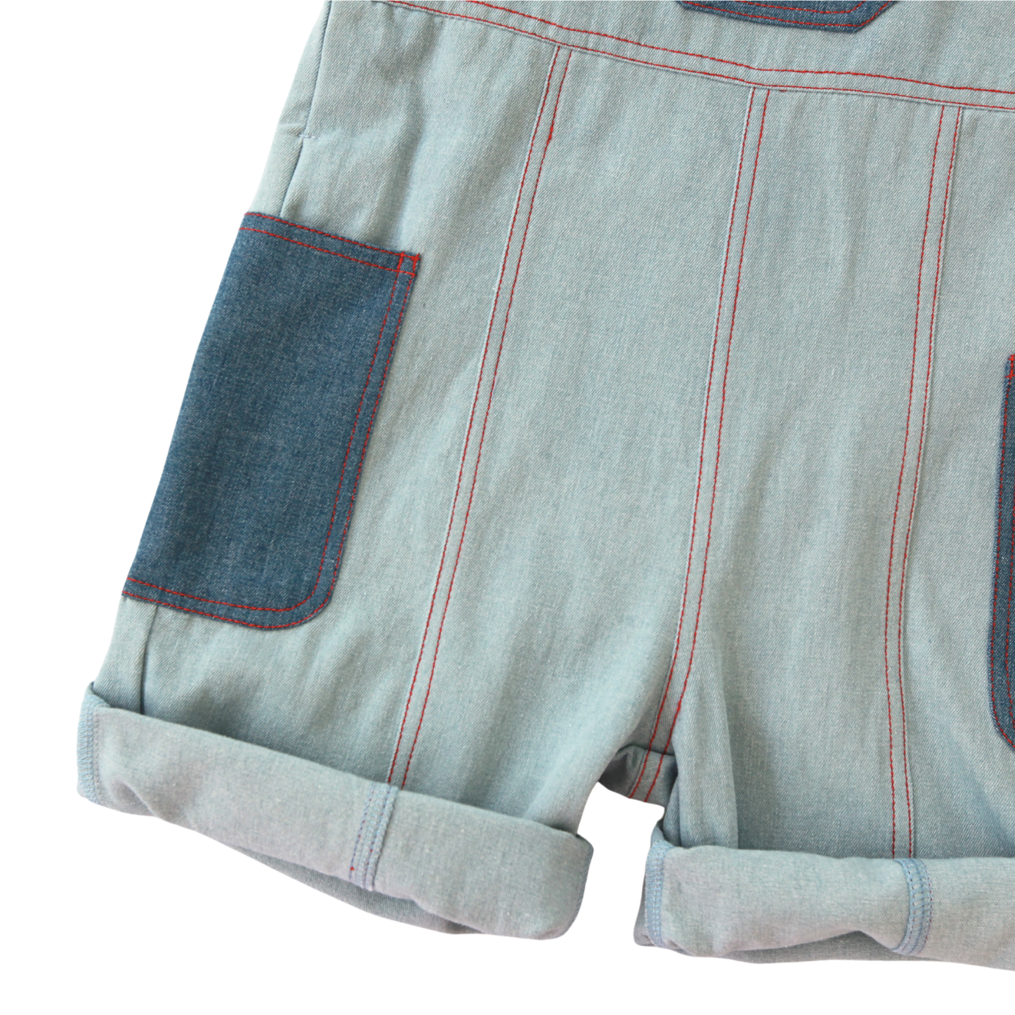 미니-메니스 데님 오버롤