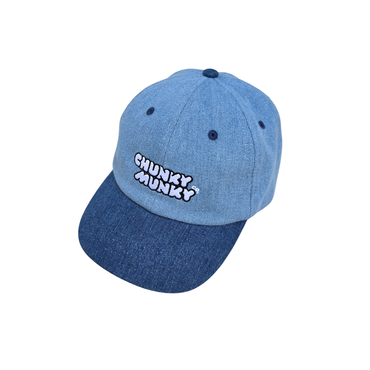 ANTI-BEIGE KIDS CLUB BASEBALL CAP - DUAL TONE DENIM