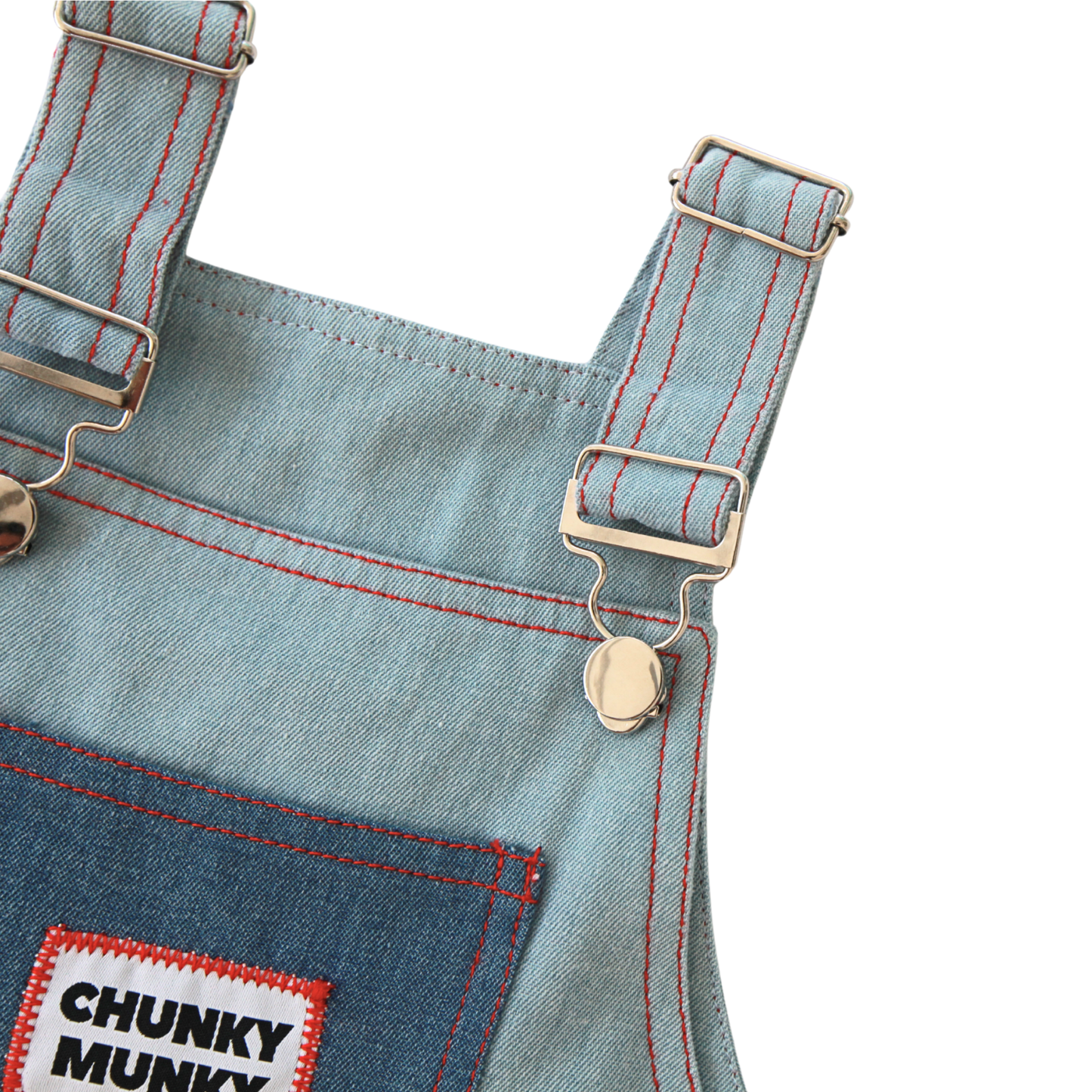 미니-메니스 데님 오버롤