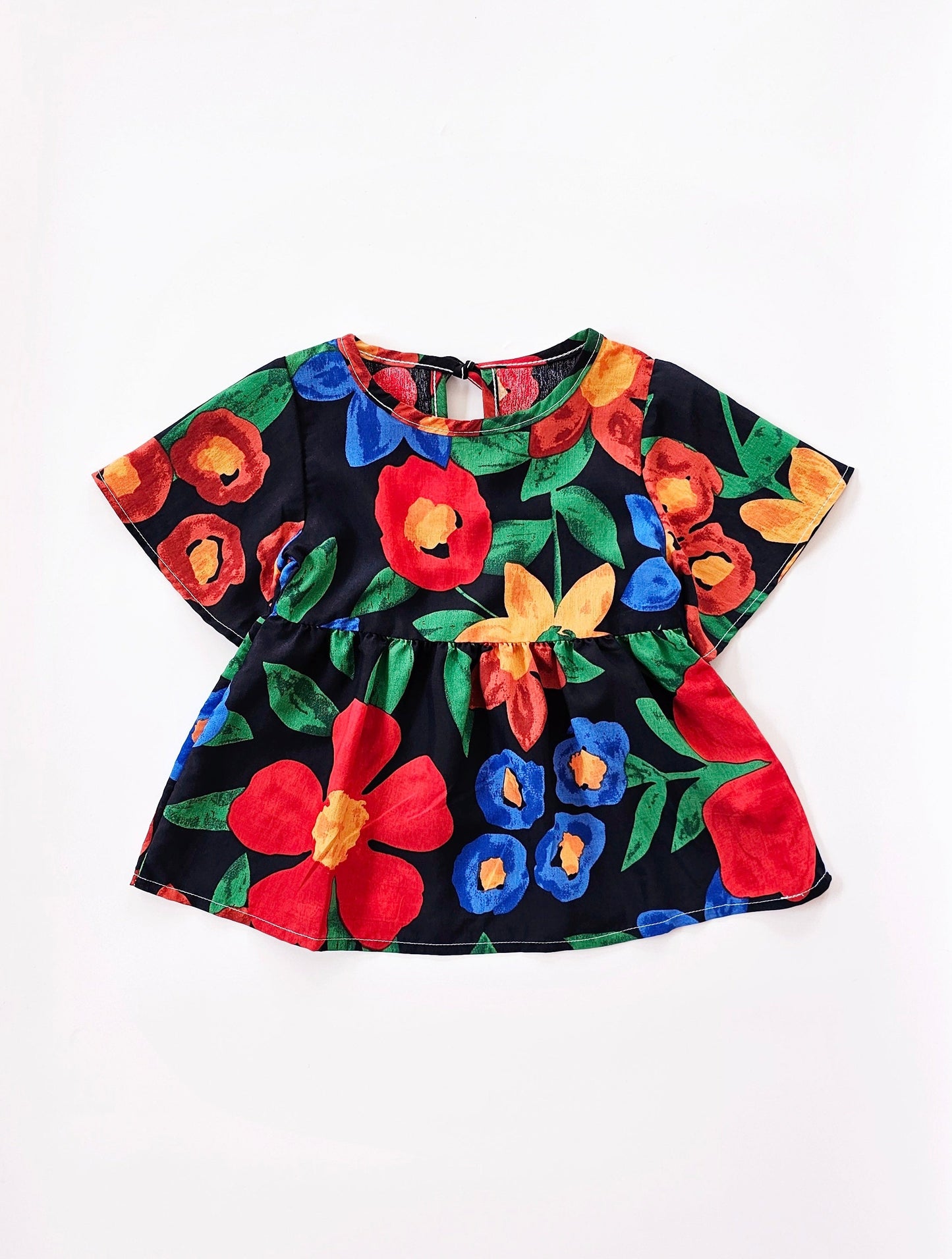 PICASSO FLORAL OVERSIZED TOP