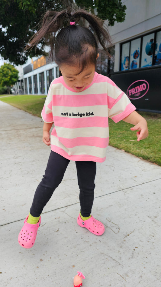 NOT A BEIGE KID T-SHIRT