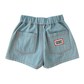 RED-STITCH REBEL DENIM SHORTS