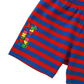 TROUBLE-MAKER STRIPE BIKE SHORTS