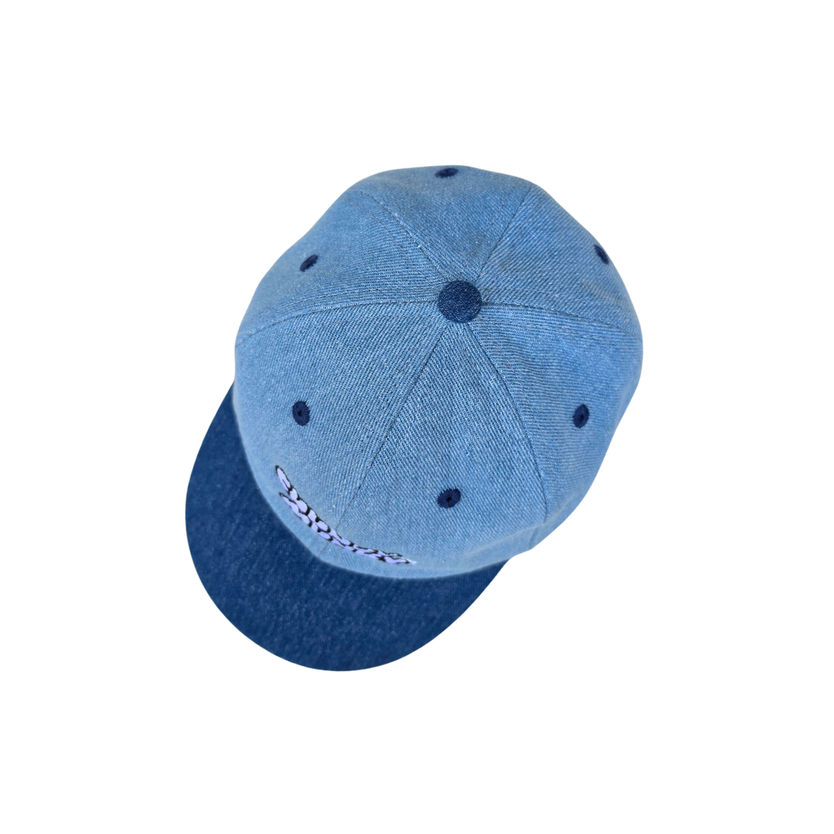 ANTI-BEIGE KIDS CLUB BASEBALL CAP - DUAL TONE DENIM