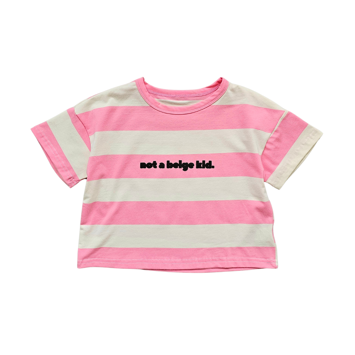 NOT A BEIGE KID T-SHIRT