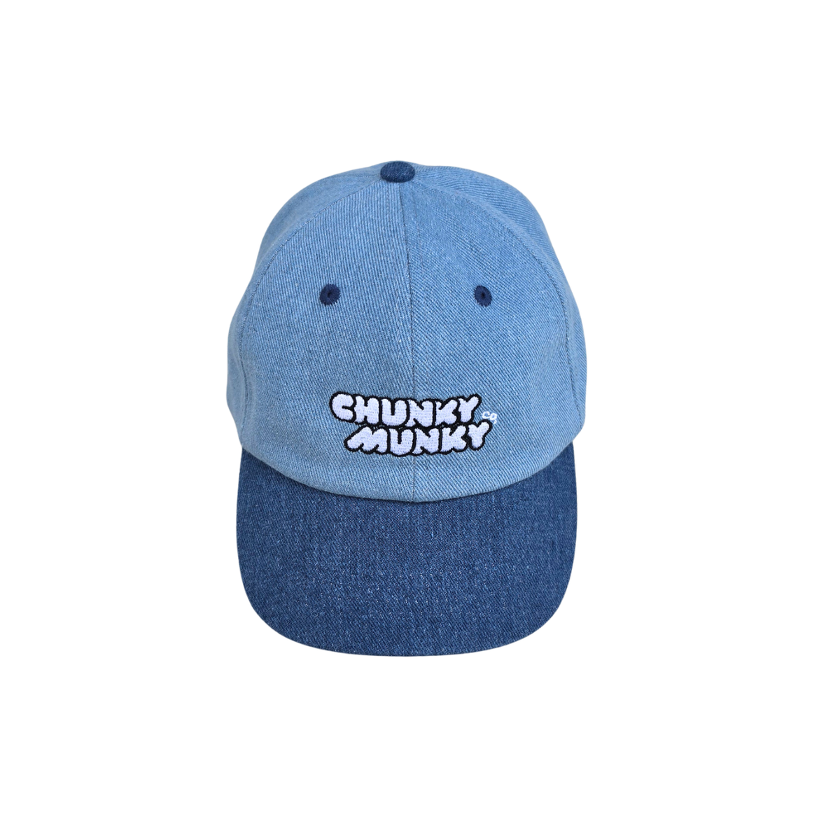 ANTI-BEIGE KIDS CLUB BASEBALL CAP - DUAL TONE DENIM