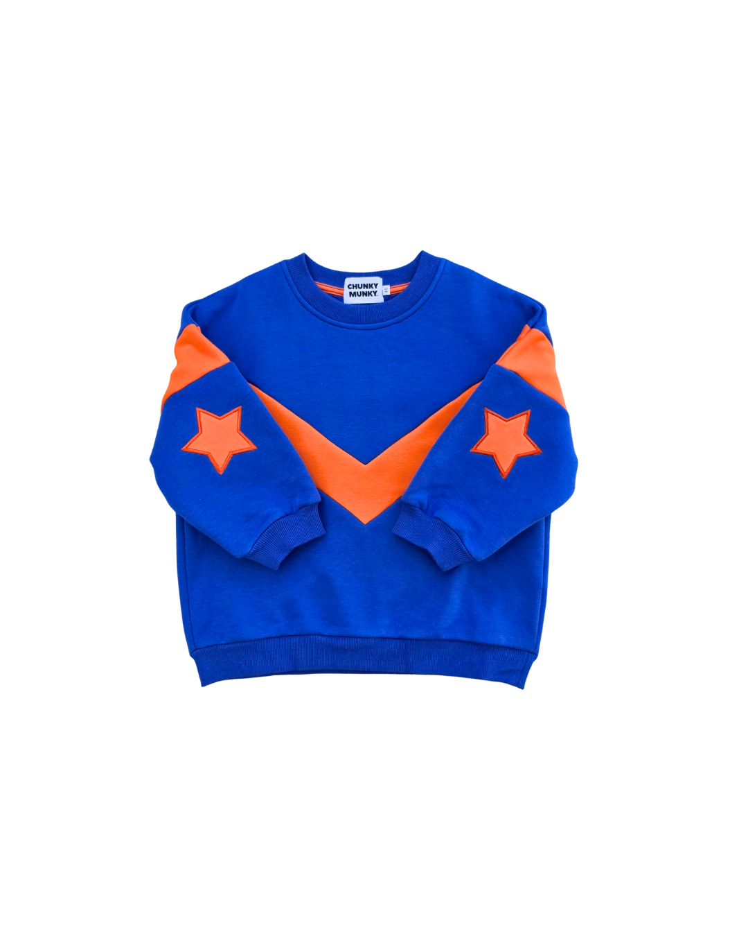 CHUNKY SWEAT - ELECTRIC BLUE & ORANGE
