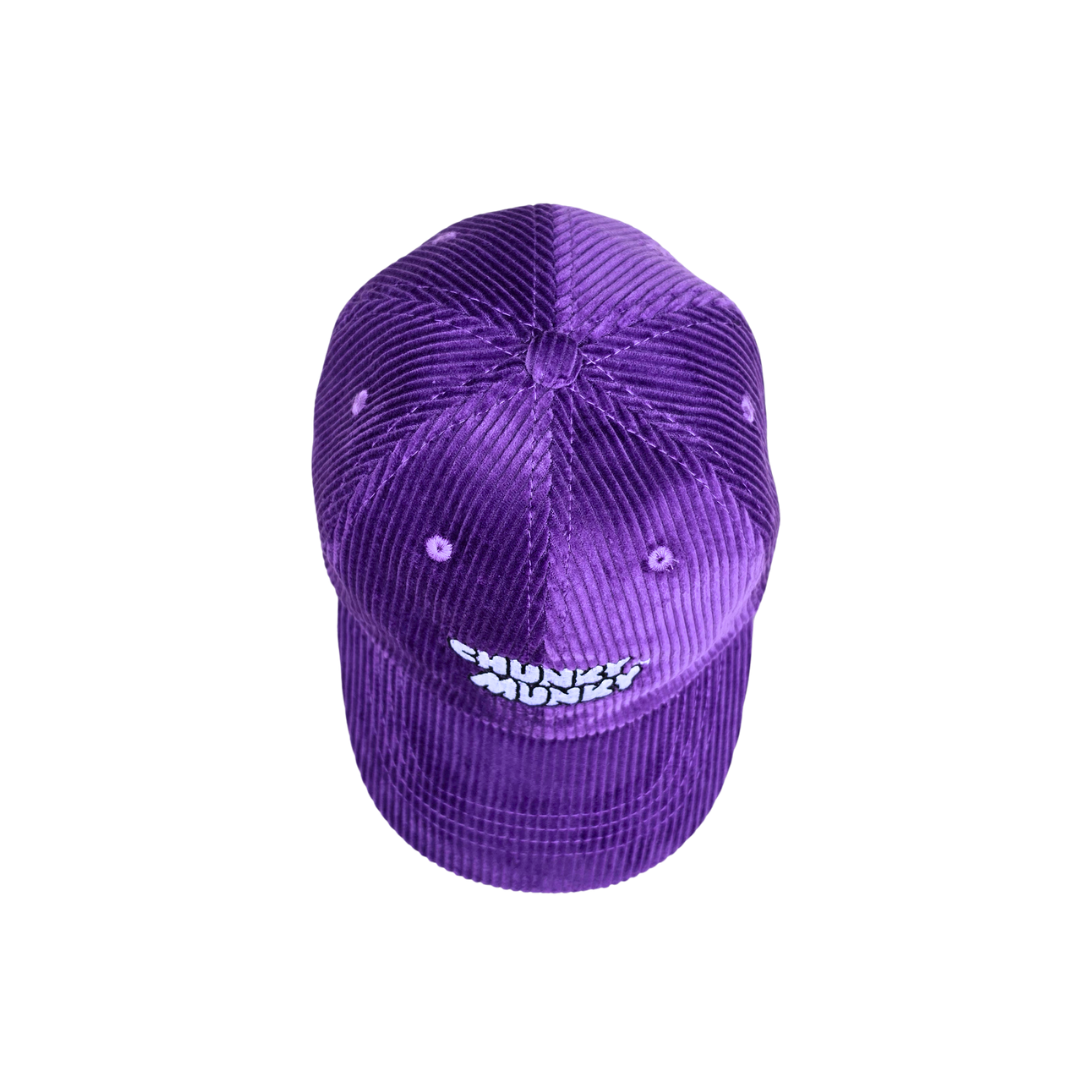 OFFICIAL COLOUR REBEL BASEBALL CAP - PURPLE CORDUROY
