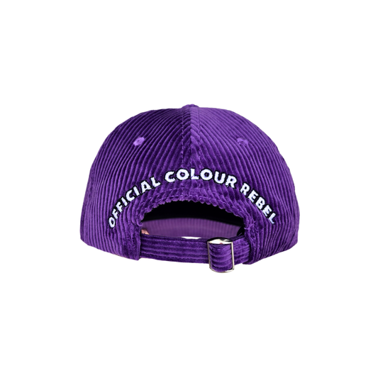 OFFICIAL COLOUR REBEL BASEBALL CAP - PURPLE CORDUROY