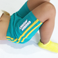 COLOR-BANDIT STRIPE BIKE SHORTS