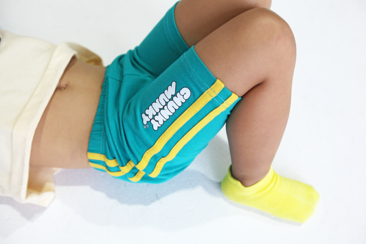 COLOR-BANDIT STRIPE BIKE SHORTS