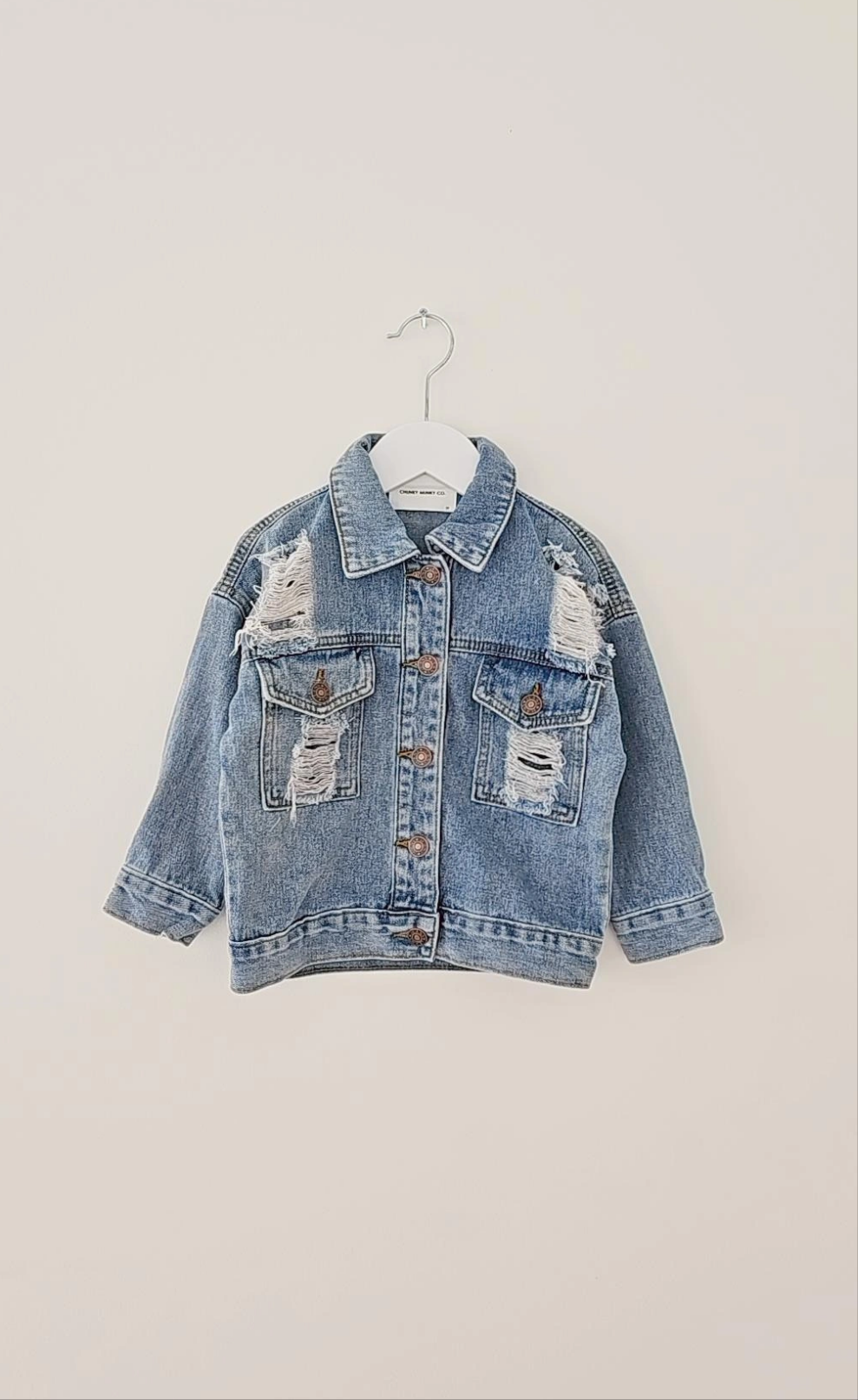 THE ORIGINAL DISTRESSED DENIM JACKET