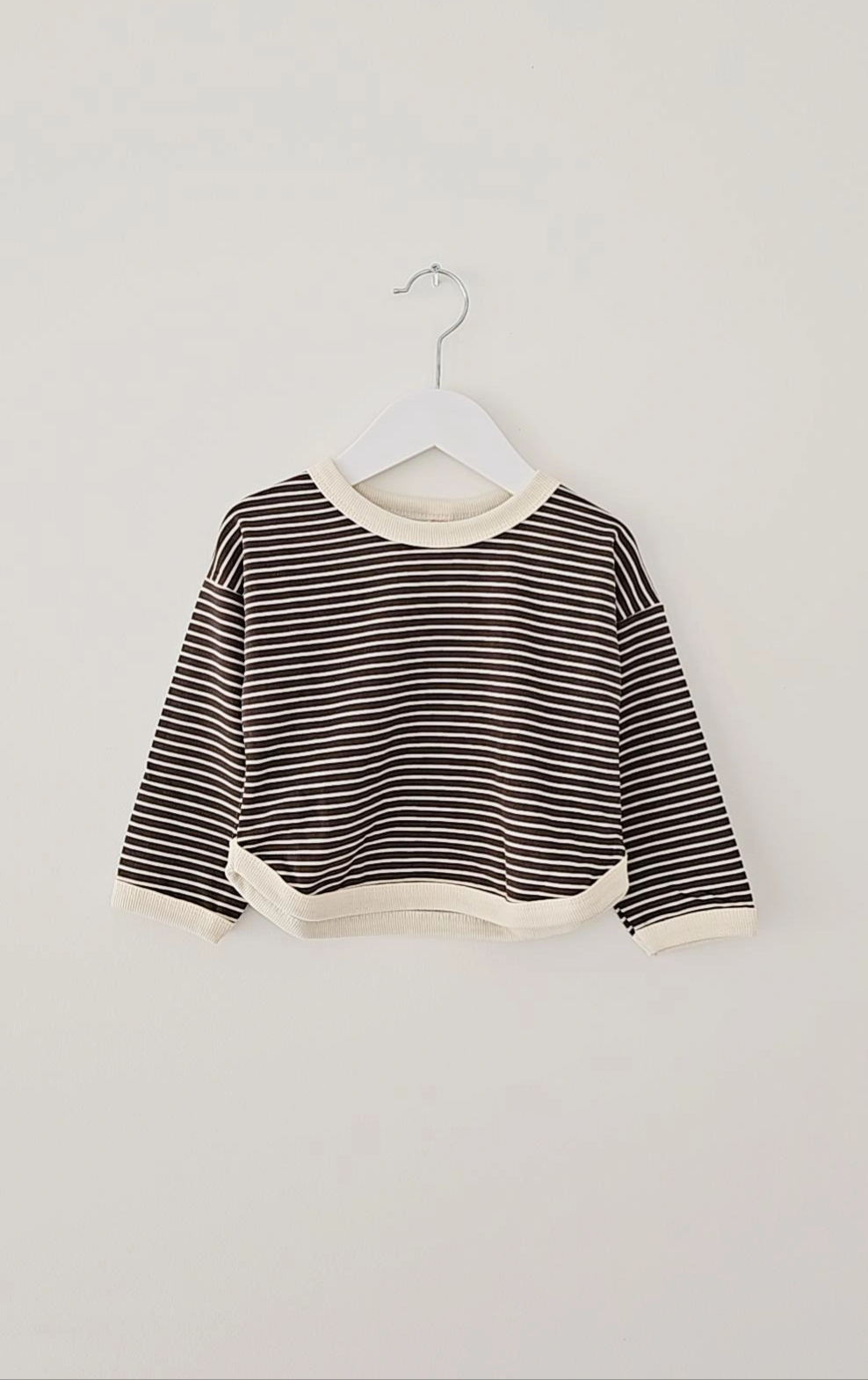 SCANDI STRIPE PULLOVER SWEAT