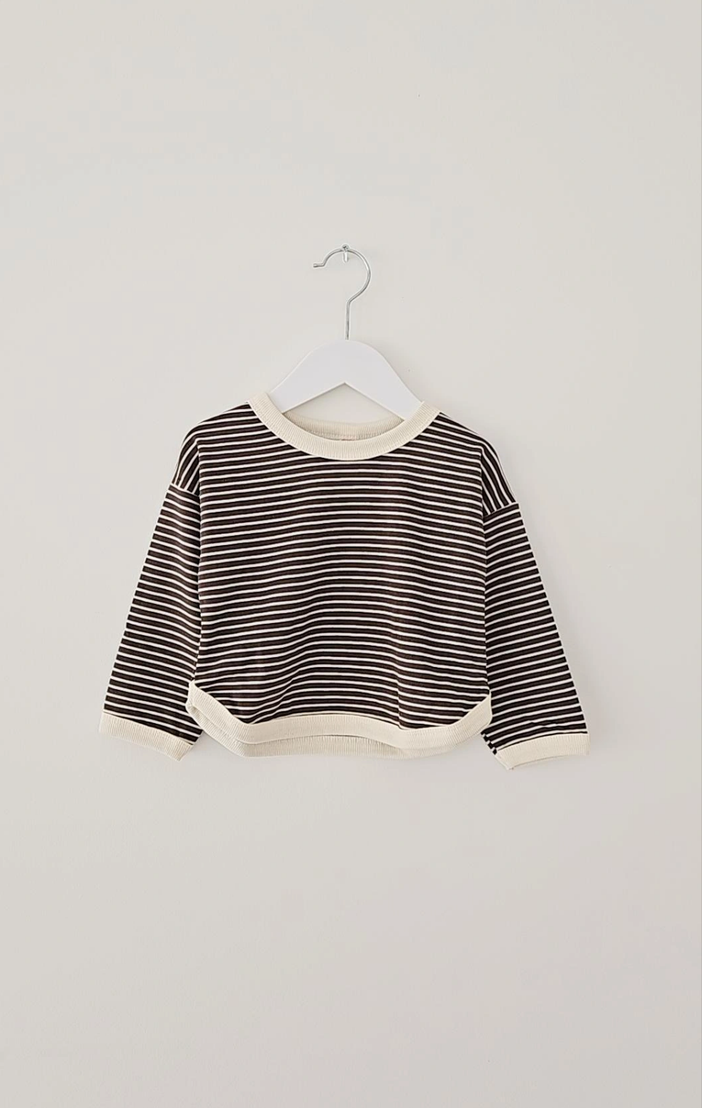 SCANDI STRIPE PULLOVER SWEAT