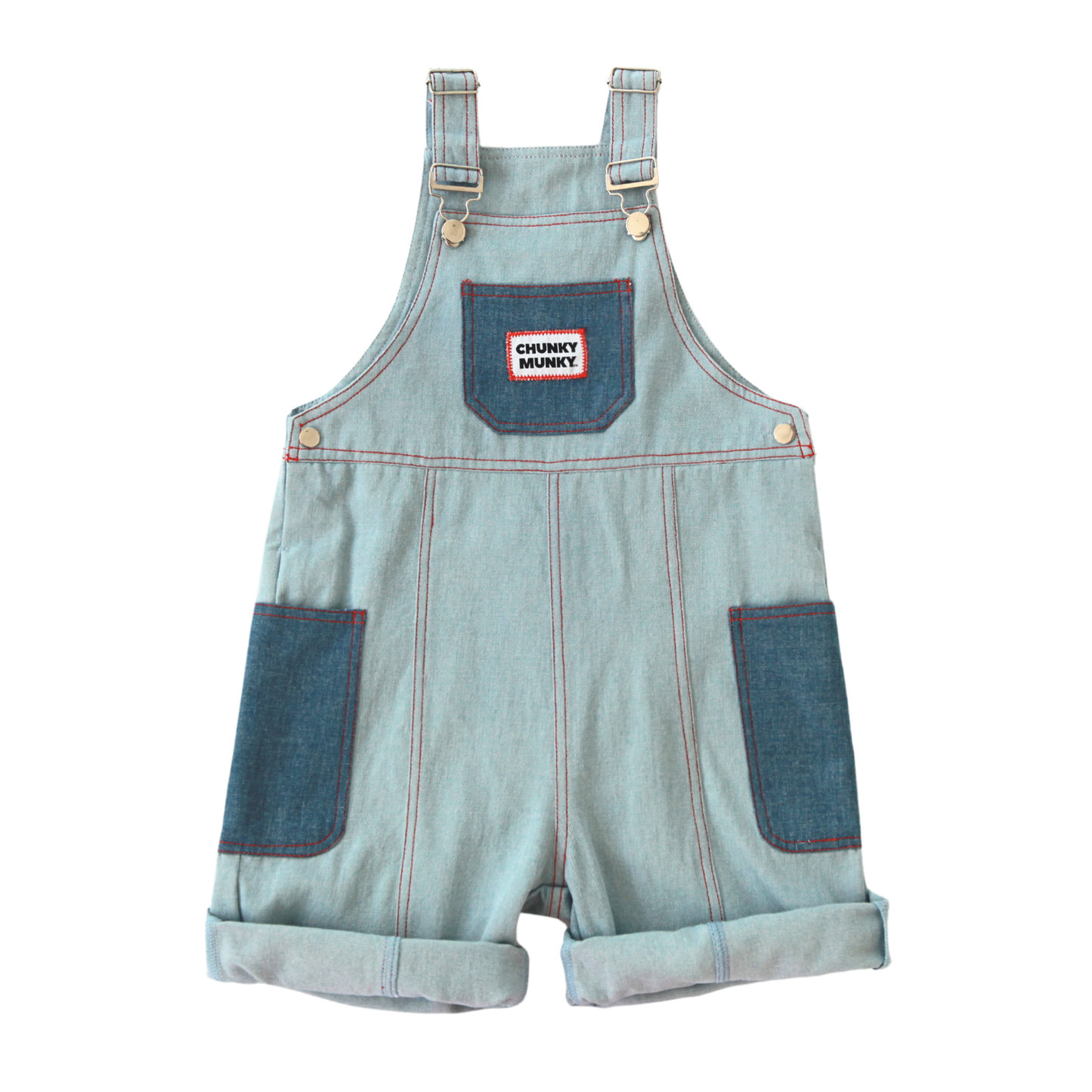 미니-메니스 데님 오버롤