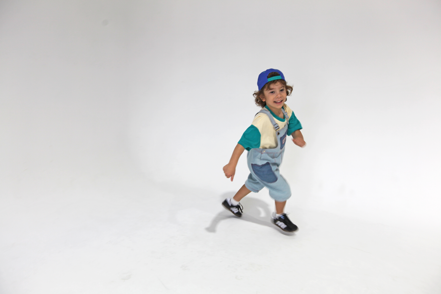 미니-메니스 데님 오버롤