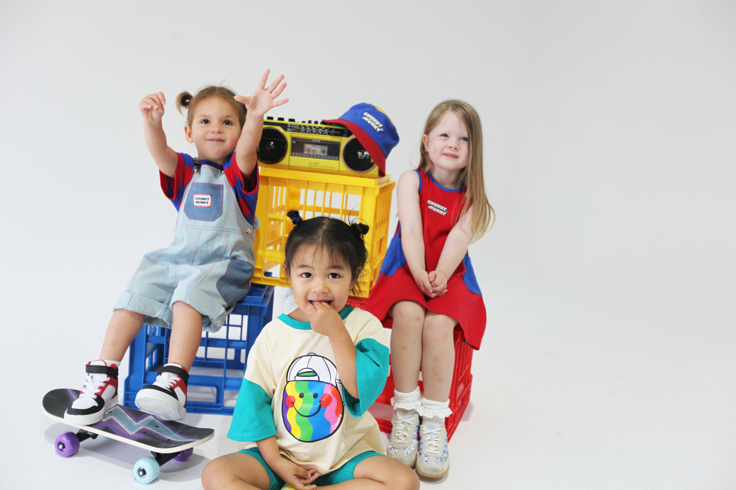 미니-메니스 데님 오버롤