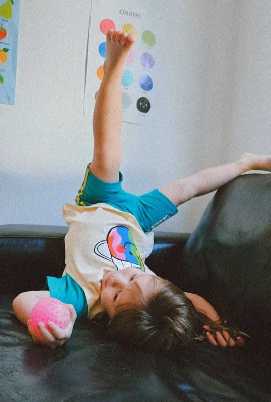 COLOR-BANDIT STRIPE BIKE SHORTS