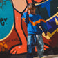 CHUNKY SWEAT - ELECTRIC BLUE & ORANGE