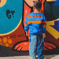 CHUNKY SWEAT - ELECTRIC BLUE & ORANGE