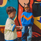 CHUNKY SWEAT - ELECTRIC BLUE & ORANGE