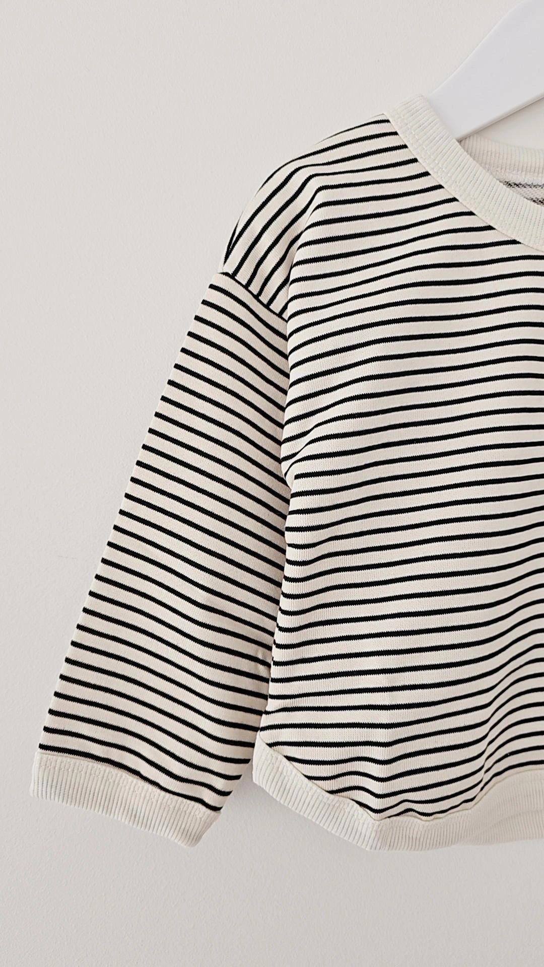 SCANDI STRIPE PULLOVER SWEAT