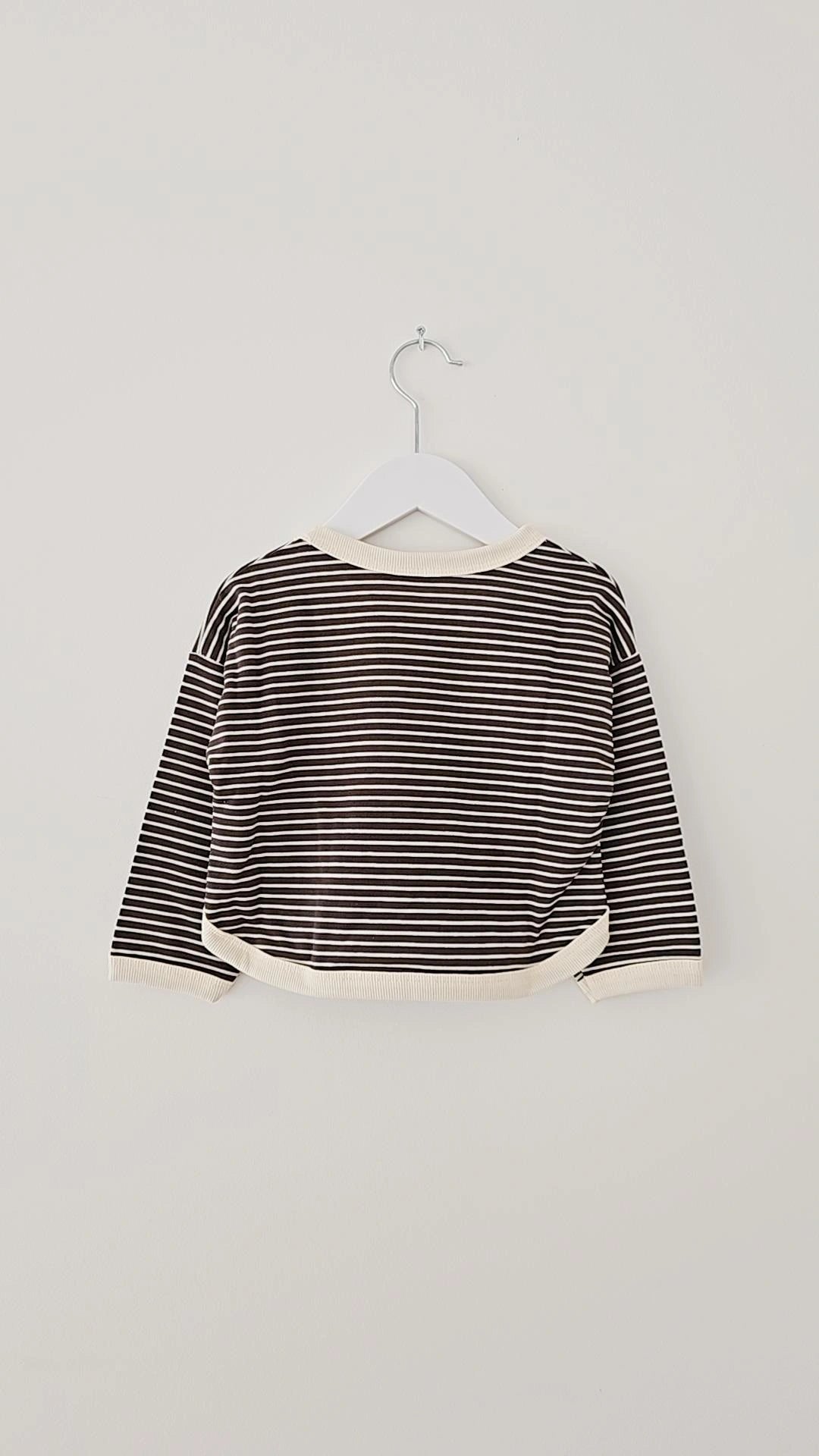 SCANDI STRIPE PULLOVER SWEAT