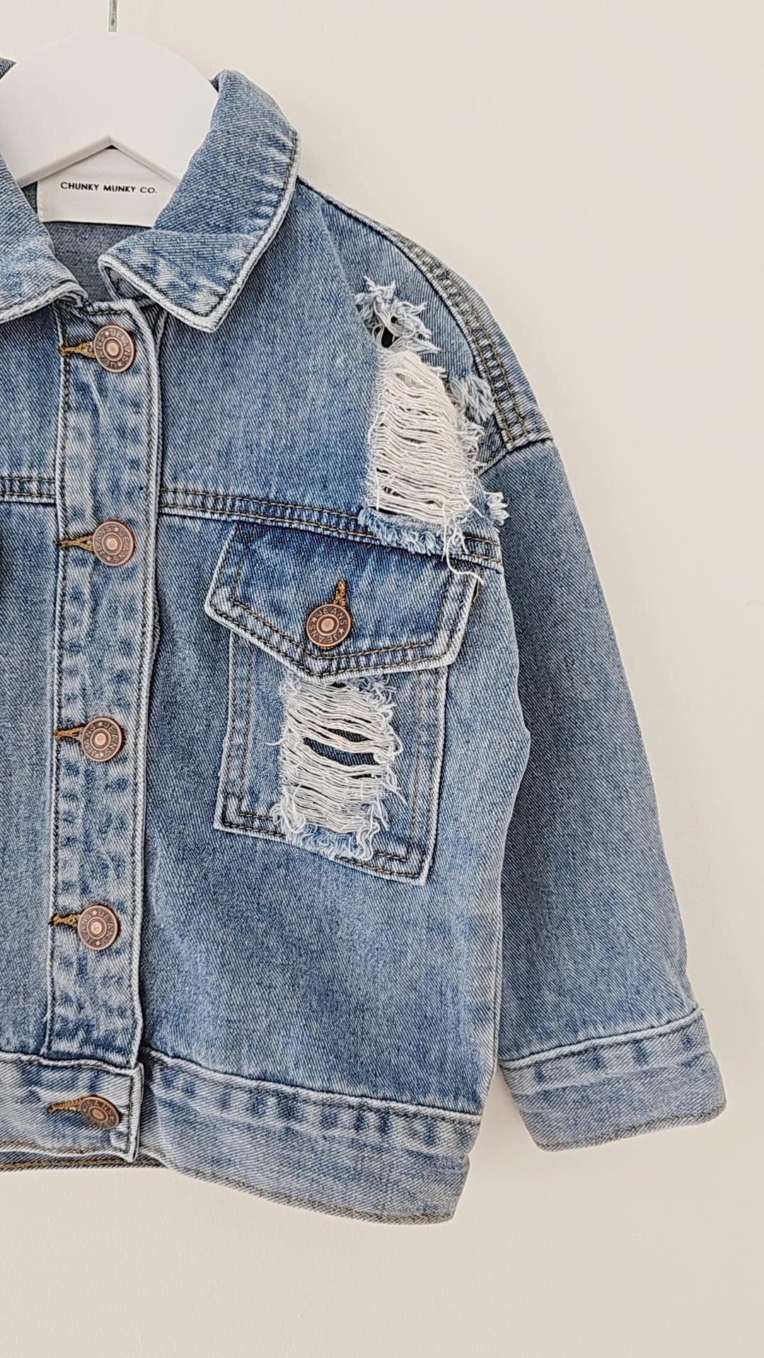 THE ORIGINAL DISTRESSED DENIM JACKET