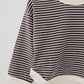 SCANDI STRIPE PULLOVER SWEAT