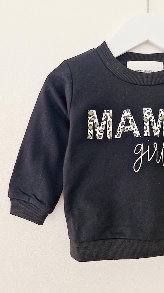 MAMAS GIRL LEOPARD SWEATSHIRT