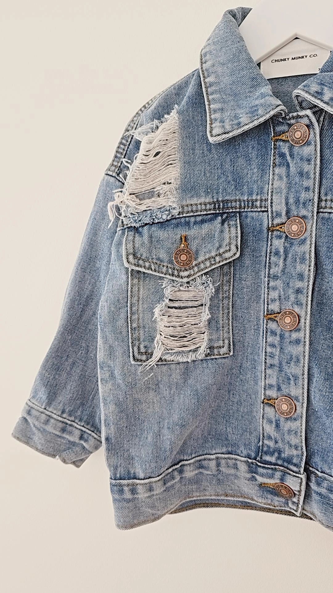 THE ORIGINAL DISTRESSED DENIM JACKET