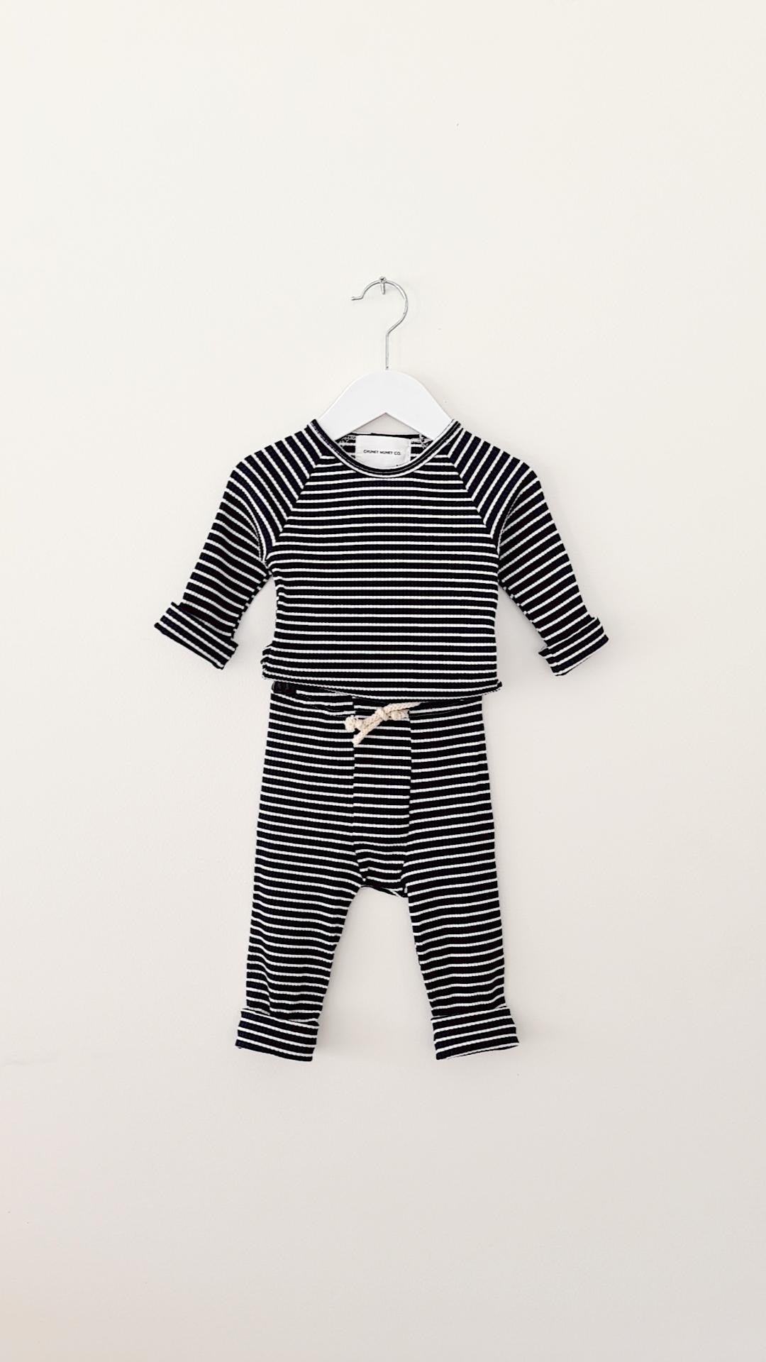 NORDIC NAVY STRIPE KNIT SET