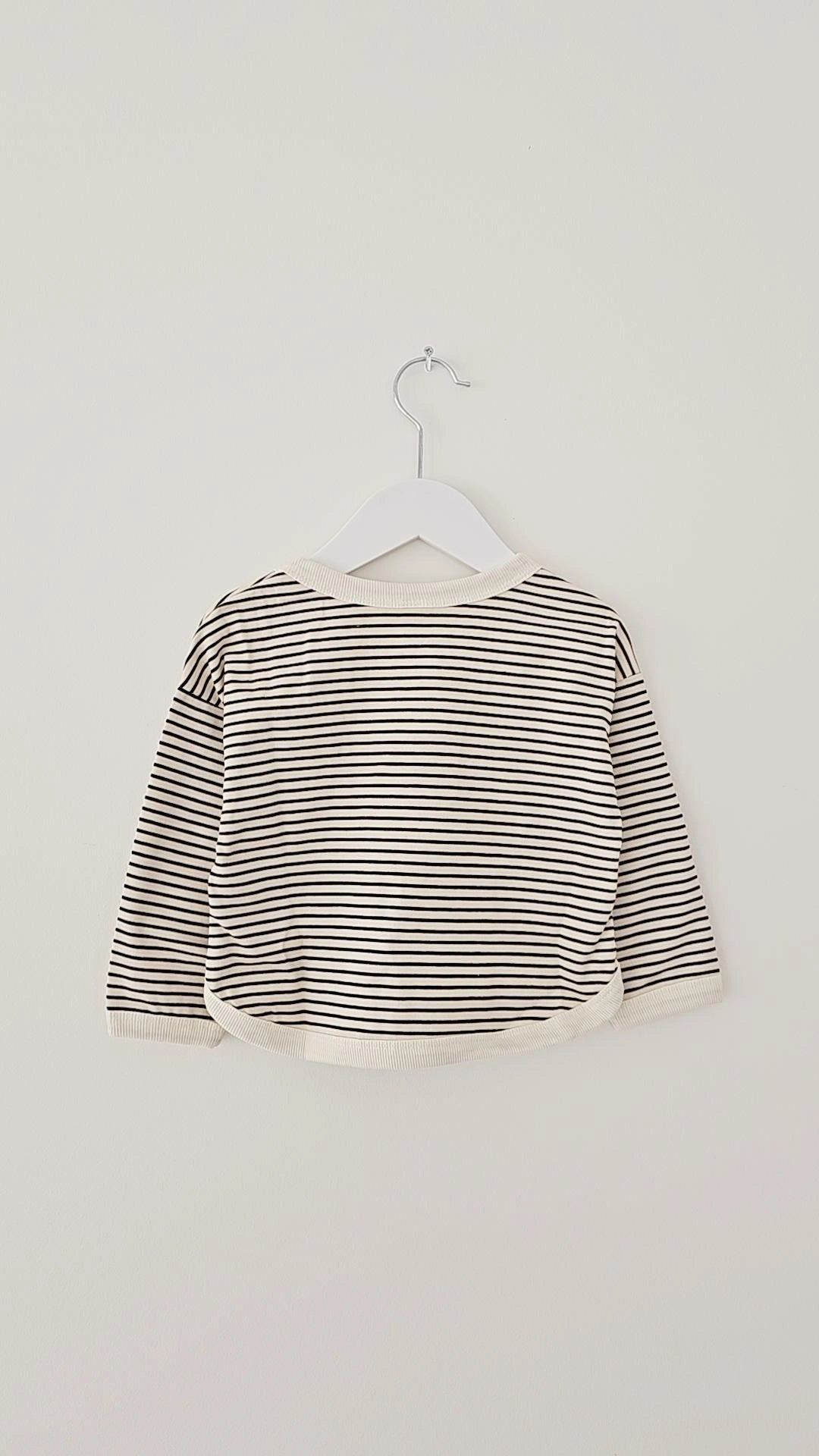 SCANDI STRIPE PULLOVER SWEAT