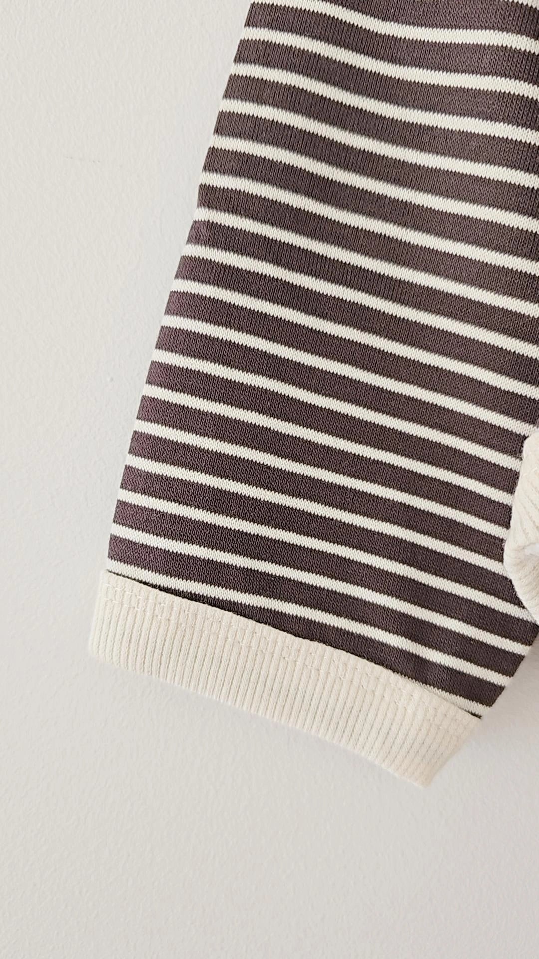 SCANDI STRIPE PULLOVER SWEAT