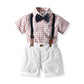 Melville Pink Checkered Suit Set