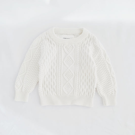 OSCAR CHUNKY KNIT SWEATER