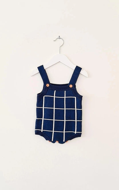 Geometric Knit Romper