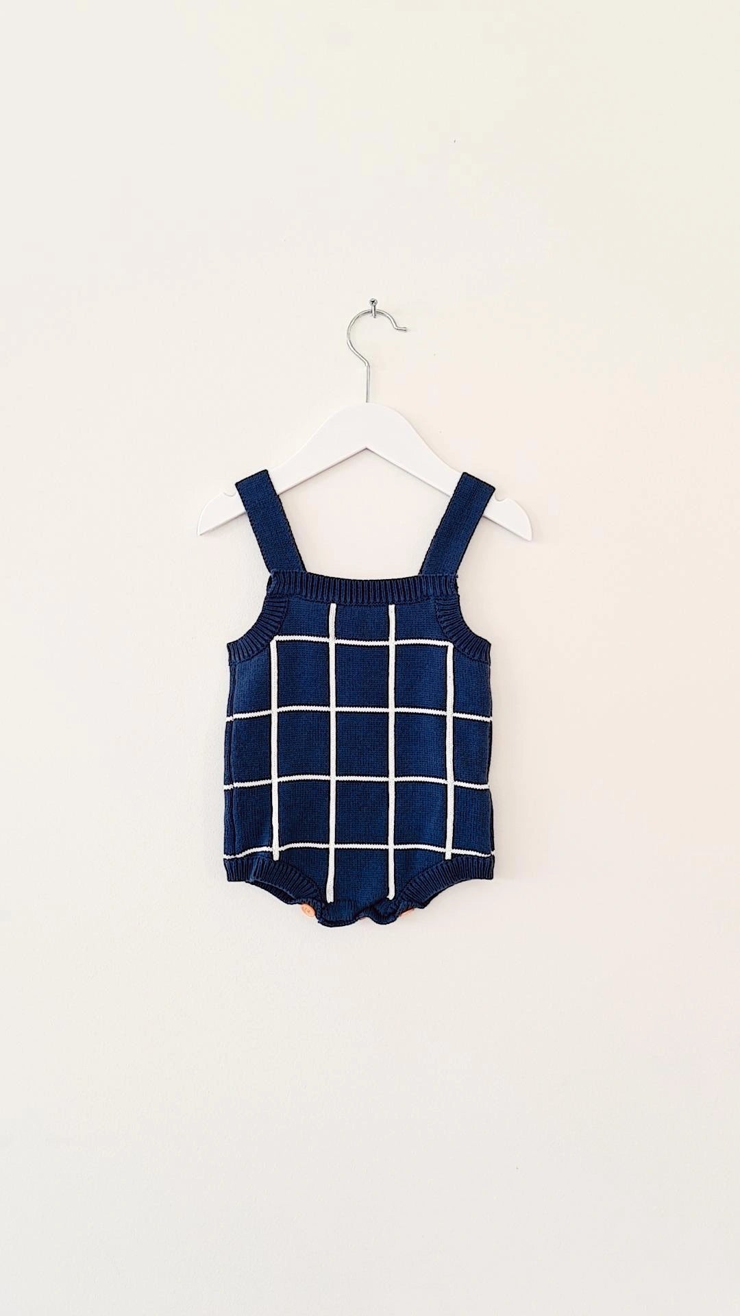 Geometric Knit Romper