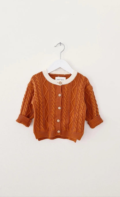 Colorado Cable Knit Baby Cardigan