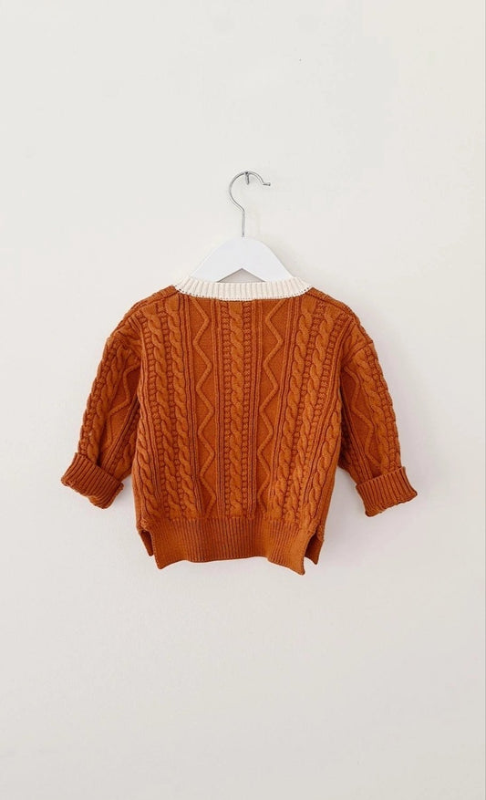Colorado Cable Knit Baby Cardigan