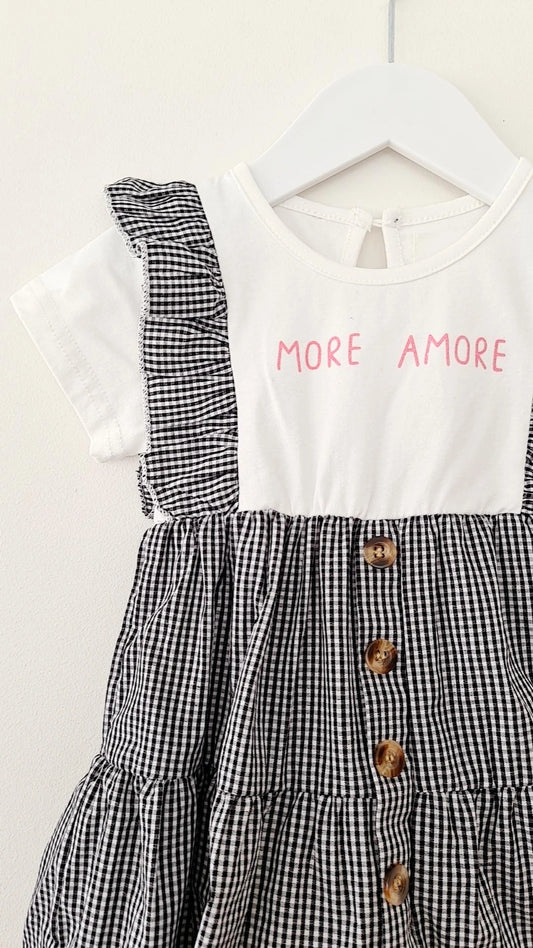 MORE AMORE GINGHAM DRESS