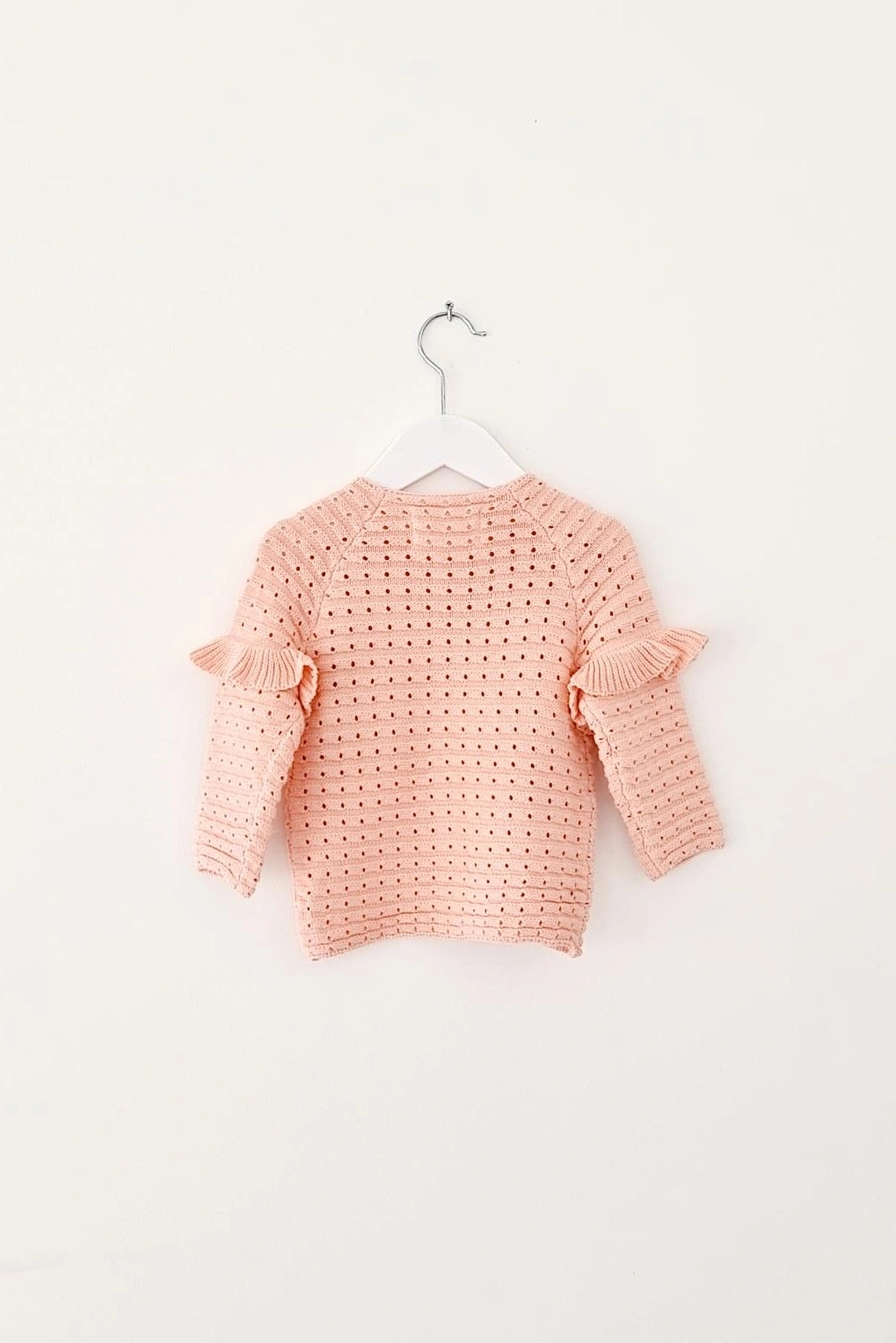 VERONA RUFFLE KNIT CARDIGAN