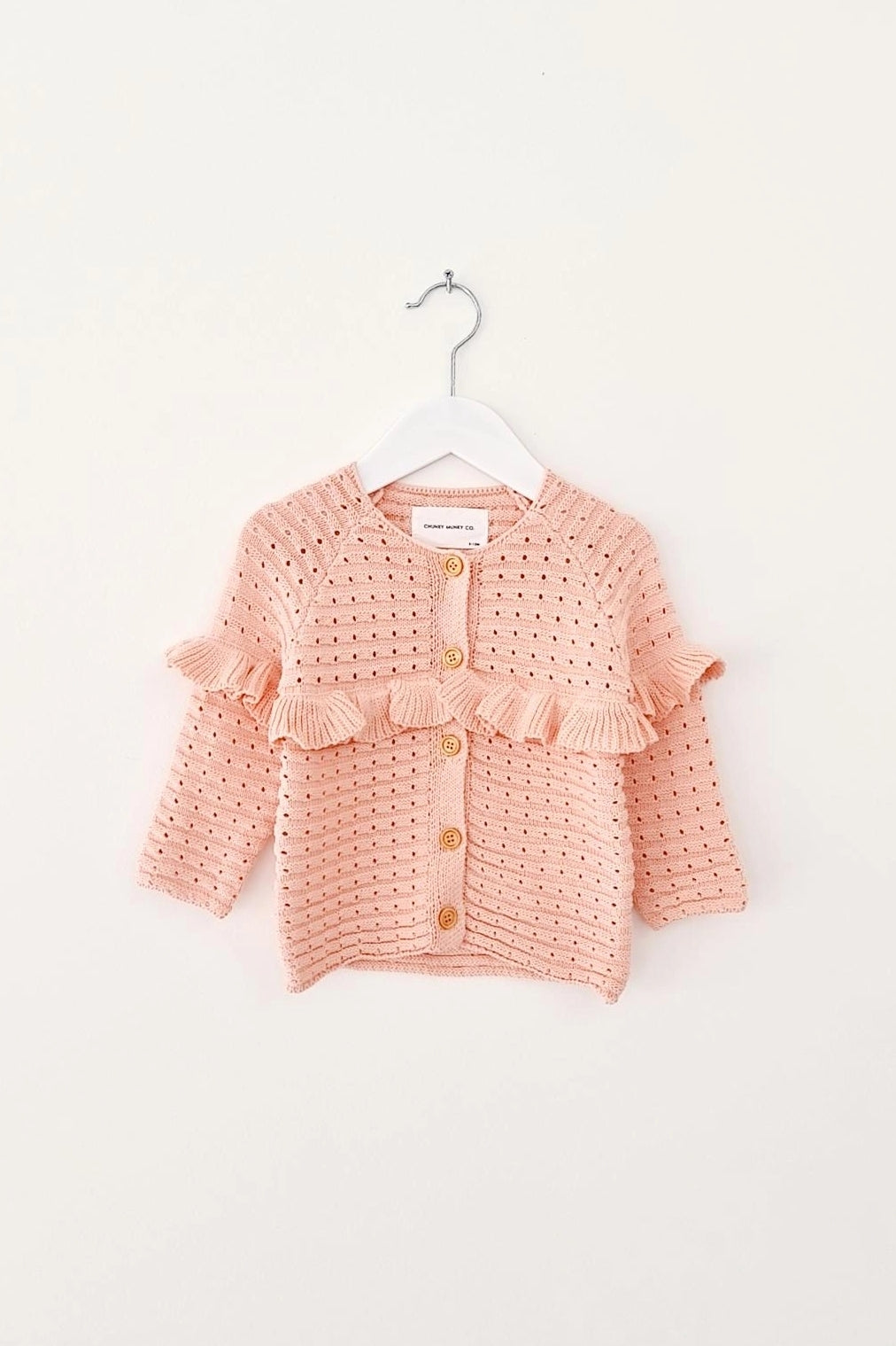 VERONA RUFFLE KNIT CARDIGAN